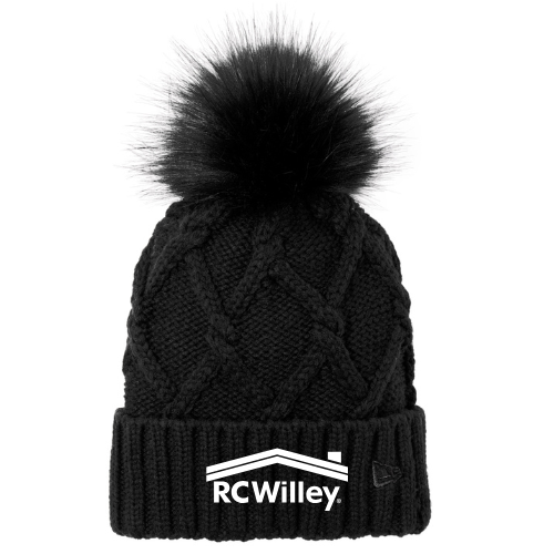 New Era® Faux Fur Pom Beanie