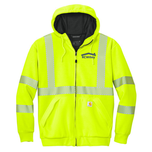 Carhartt® ANSI 107 Class 3 Lined Full-Zip Sweatshirt