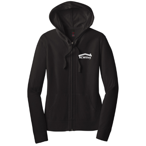 District ® Women’s Fitted Jersey Full-Zip Hoodie