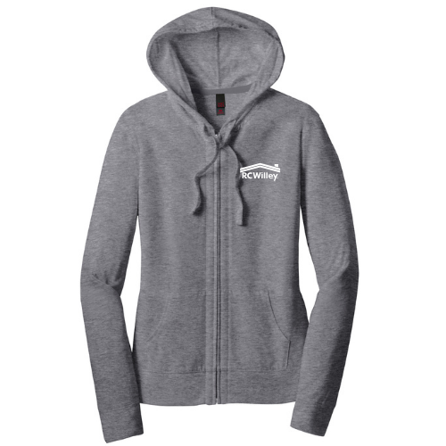 District ® Women’s Fitted Jersey Full-Zip Hoodie