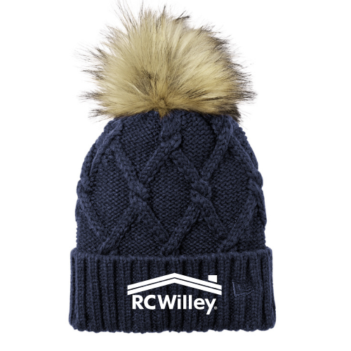 New Era® Faux Fur Pom Beanie