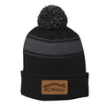 Sport-Tek® Stripe Pom Pom Beanie