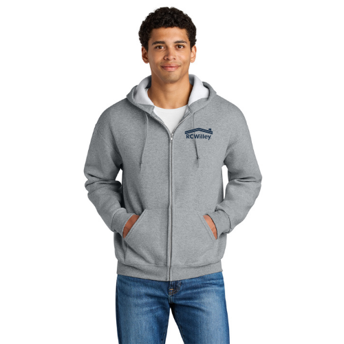 Jerzees Rugged™ Unisex Full-Zip Hooded Sweatshirt